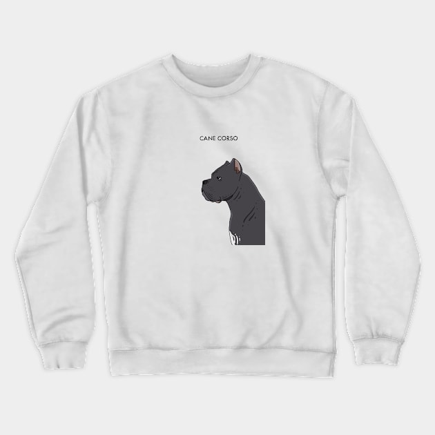 Cane Corso - Portrait Crewneck Sweatshirt by Sweet Sugar